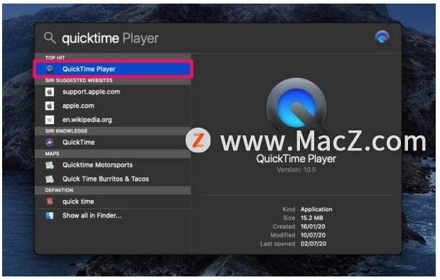  Mac ʹ QuickTime ͣ