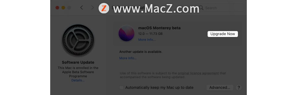  Mac  macOS Monterey public beta 6