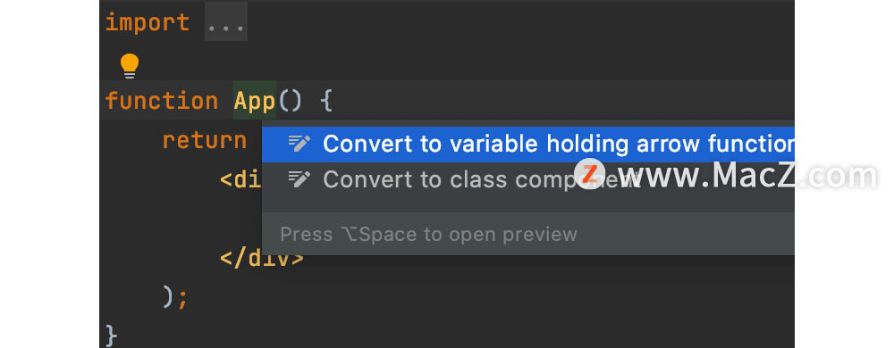 ƻMacܵjavascriptǰ˱༭WebStorm