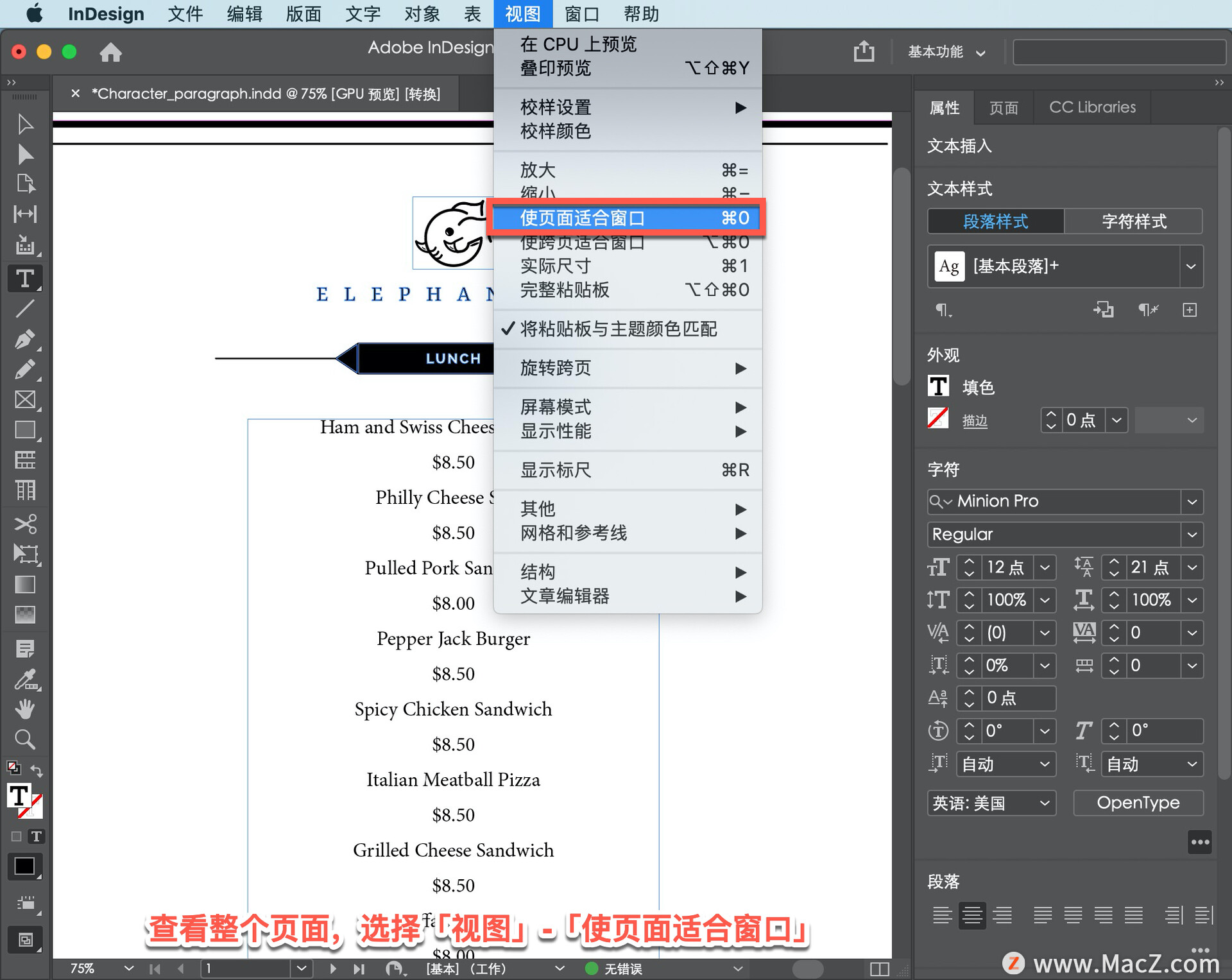 InDesign ̡̳11˽ıʽ