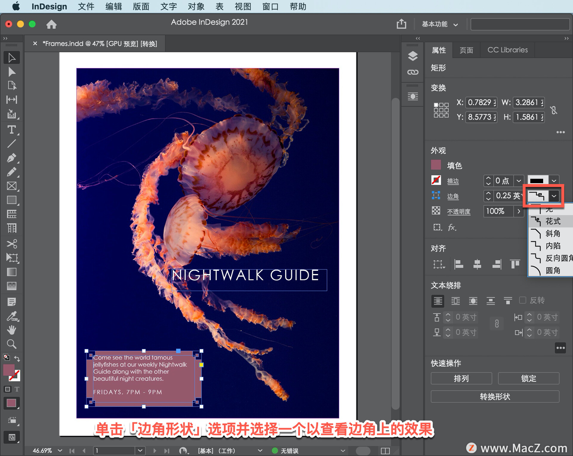 InDesign ̡̳21δͱ༭ͼԪصĿܣ