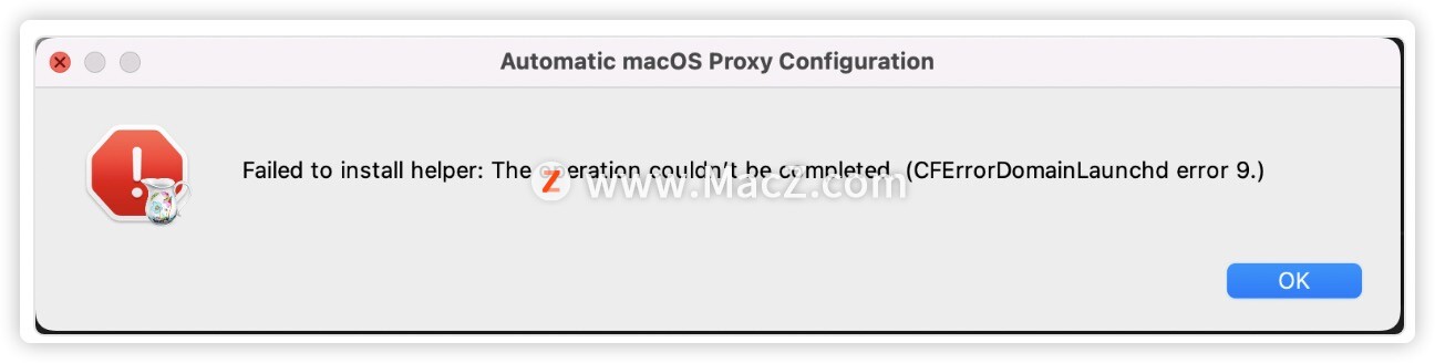 Charles ʱFailed to install helper CFErrorDomainLaunchd error 9 Ľ