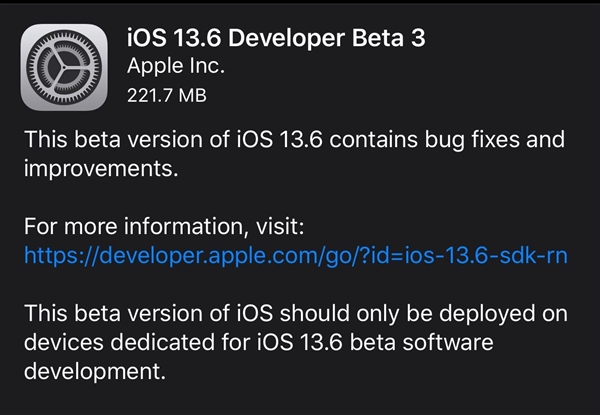 ƻ¹ iOS 13.6޸ Bug Ϊ iOS 14 ׼