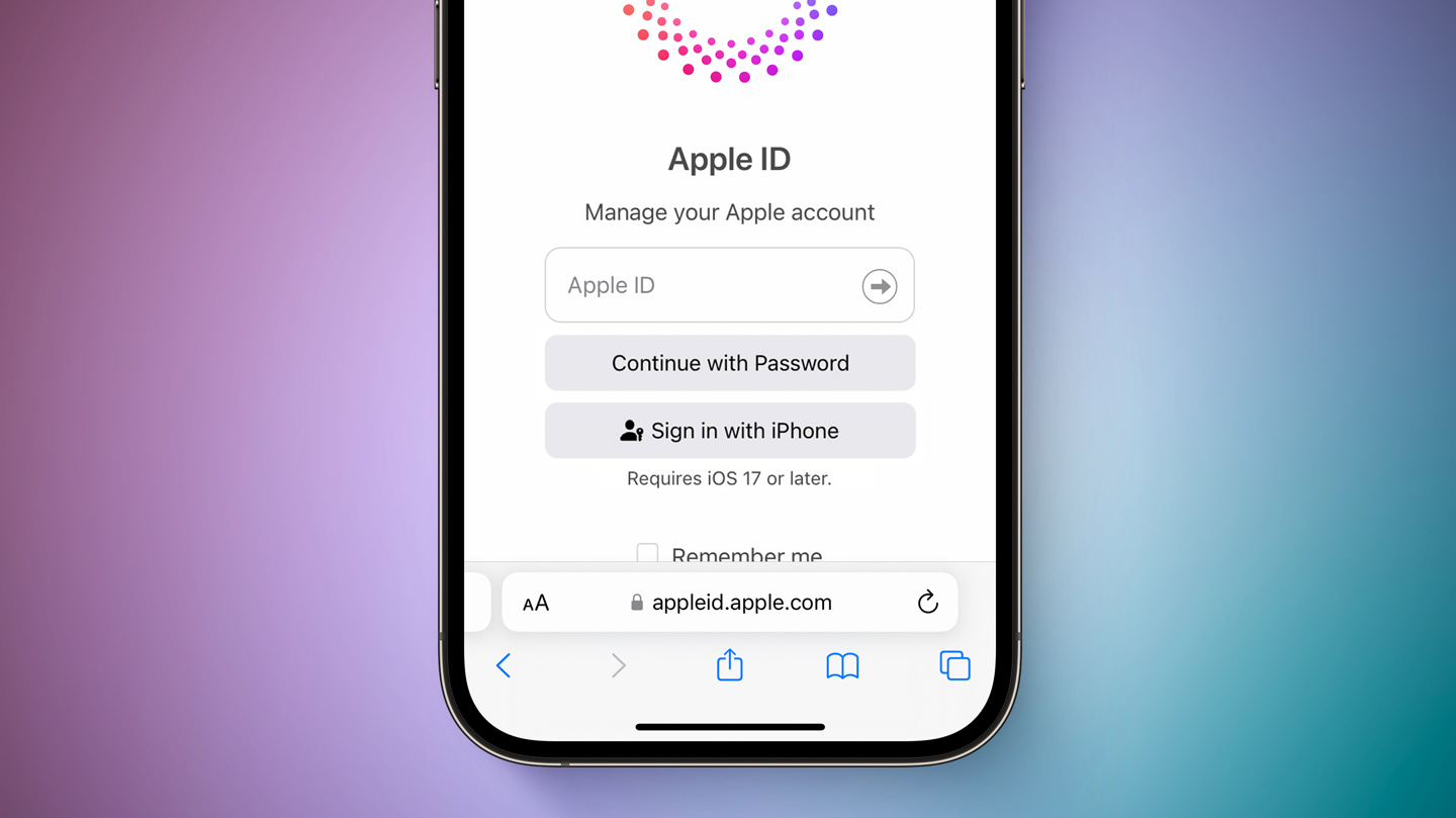 iOS 17 将支持通过受信任 iPhone/iPad 配对登录 Apple ID