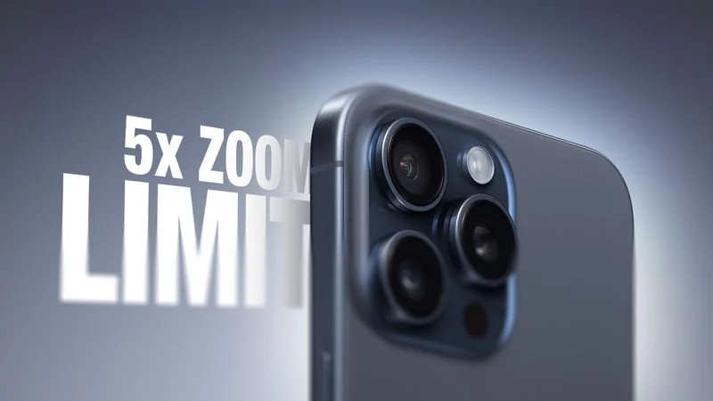 ƻΪ iPhone 15 Pro Max Զ㾵ͷ 5 ѧ佹ȷȶ