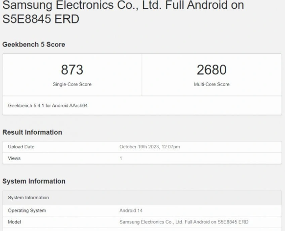 GeekBenchݽʾExynos 1480