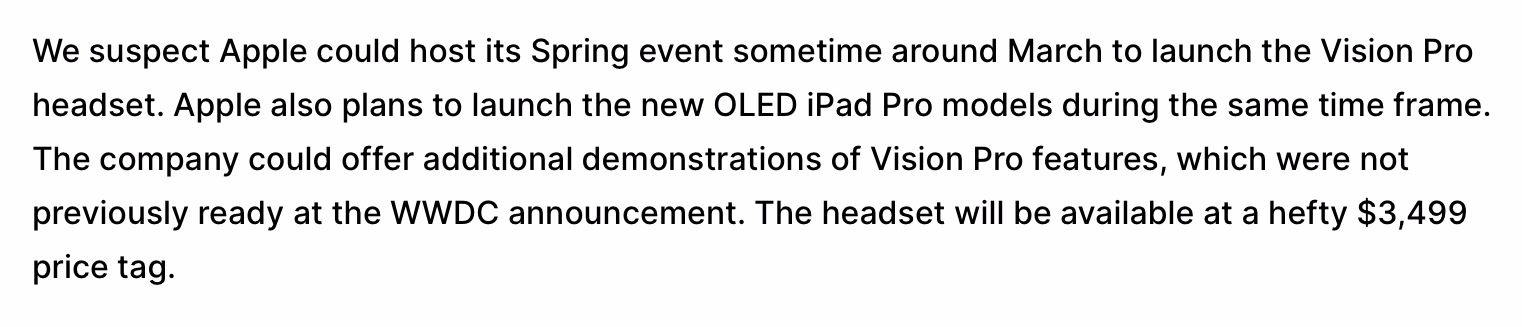 Ϣƻ Vision Pro ܽ 3 º¿ OLED iPad Pro һͬ