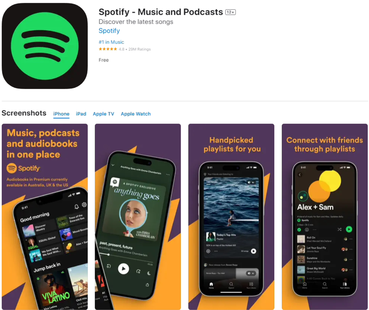 Spotify Ͷƻ App StoreϢŷ˿ܲȡ¢ж