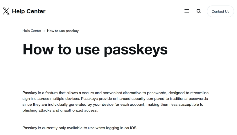 iOS ûͨͨԿPasskey¼