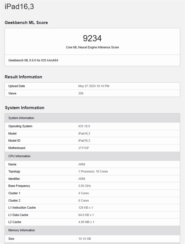 iPad ProGeekbenchȫ׷10M4 Ƶʴ3.93GHz