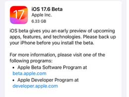ƻ iOS / iPadOS 17.6 Ԥ Beta 