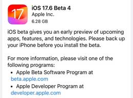 ƻ iOS / iPadOS 17.6 Ԥ Beta 4 