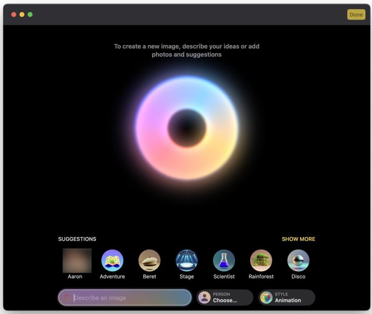 ƻ iOS 18  Apple Intelligence ámacOS 15 ͼ Image Playground ͼع