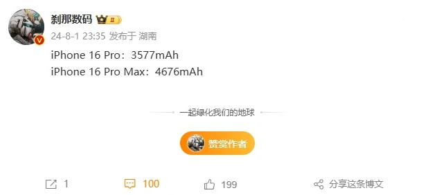 ƻ iPhone 16 Pro Max ߴ 4676mAh